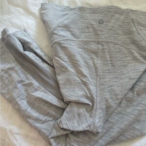 Lululemon Light Gray Striped leggings